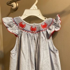 Crab Smocked Bishop dress 5